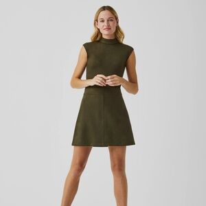 NWT Spanx Faux Suede Mini Skirt in Forest Green